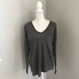 We The Free Womens Gray Pullover Top Size Medium